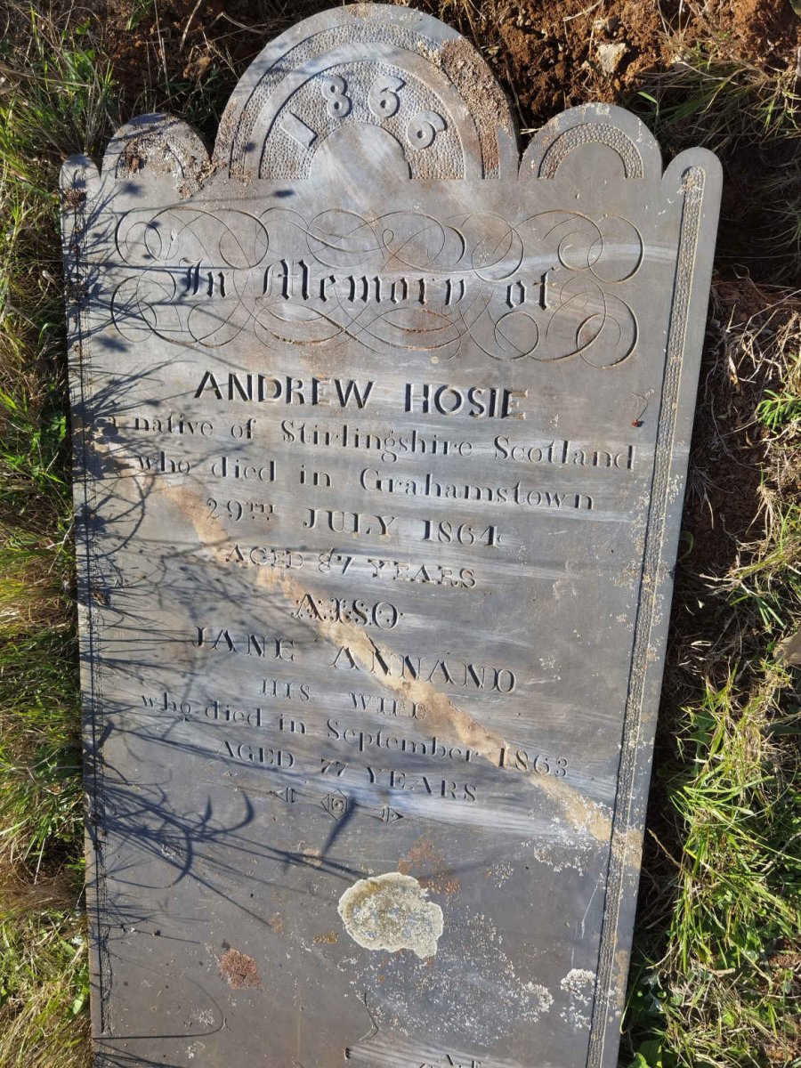 HOSIE Andrew -1864 &amp; Jane ANNAND -1863