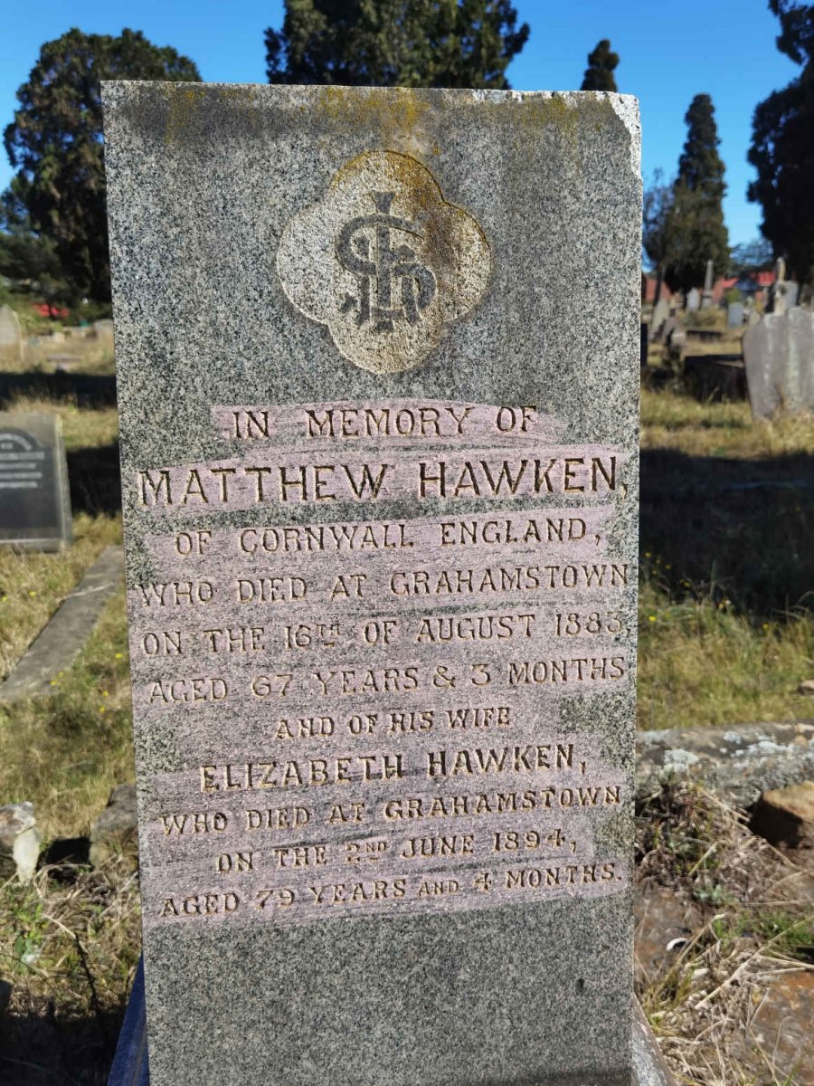 HAWKEN Matthew -1883 &amp; Elizabeth -1894