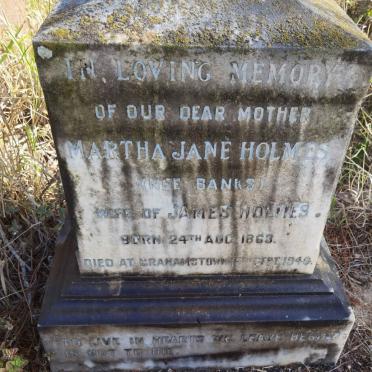HOLMES Martha Jane nee BANKS 1863-1940
