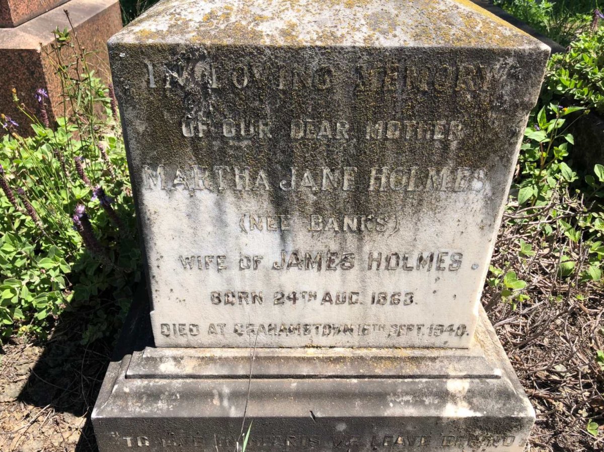 HOLMES Martha Jane nee BANKS 1863-1940
