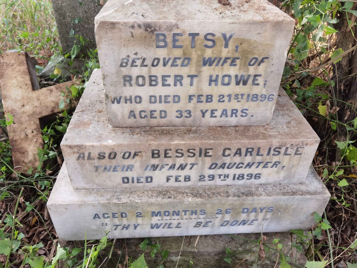 HOWE Betsy -1896 :: HOWE Bessie Carlisle -1896