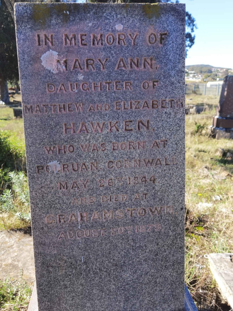 HAWKEN Mary Ann 1844-1879