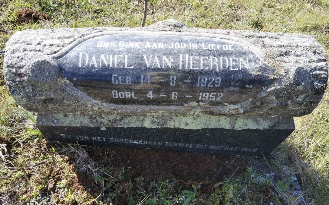 HEERDEN Daniel, van 1929-1952