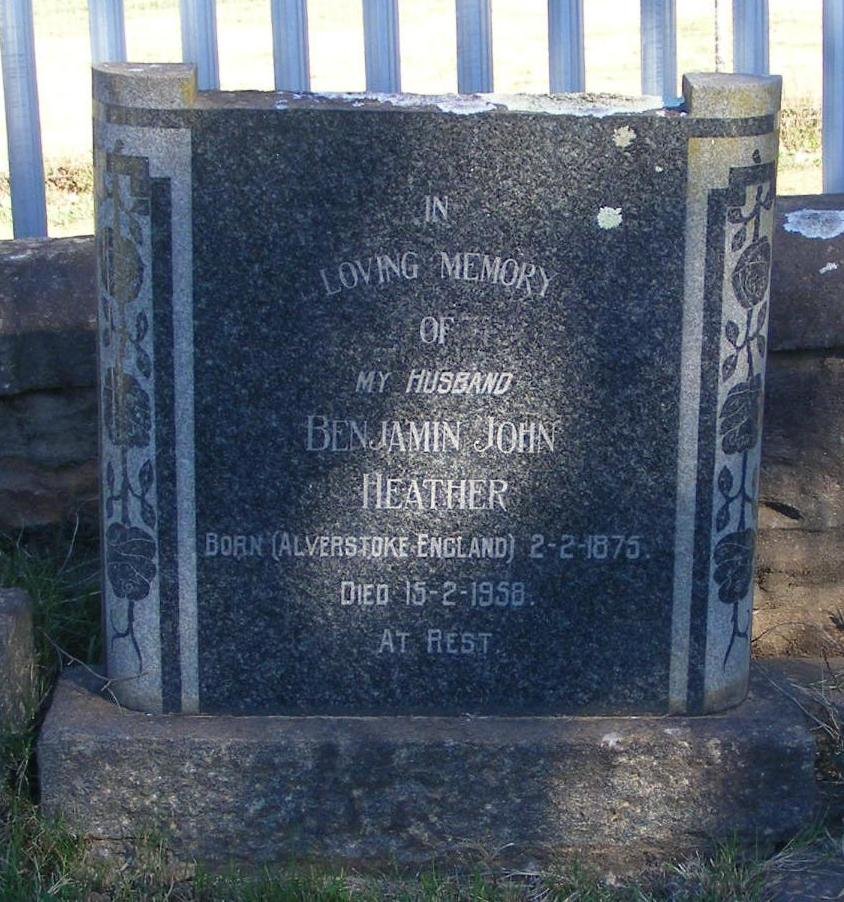 HEATHER Benjamin John 1875-1958