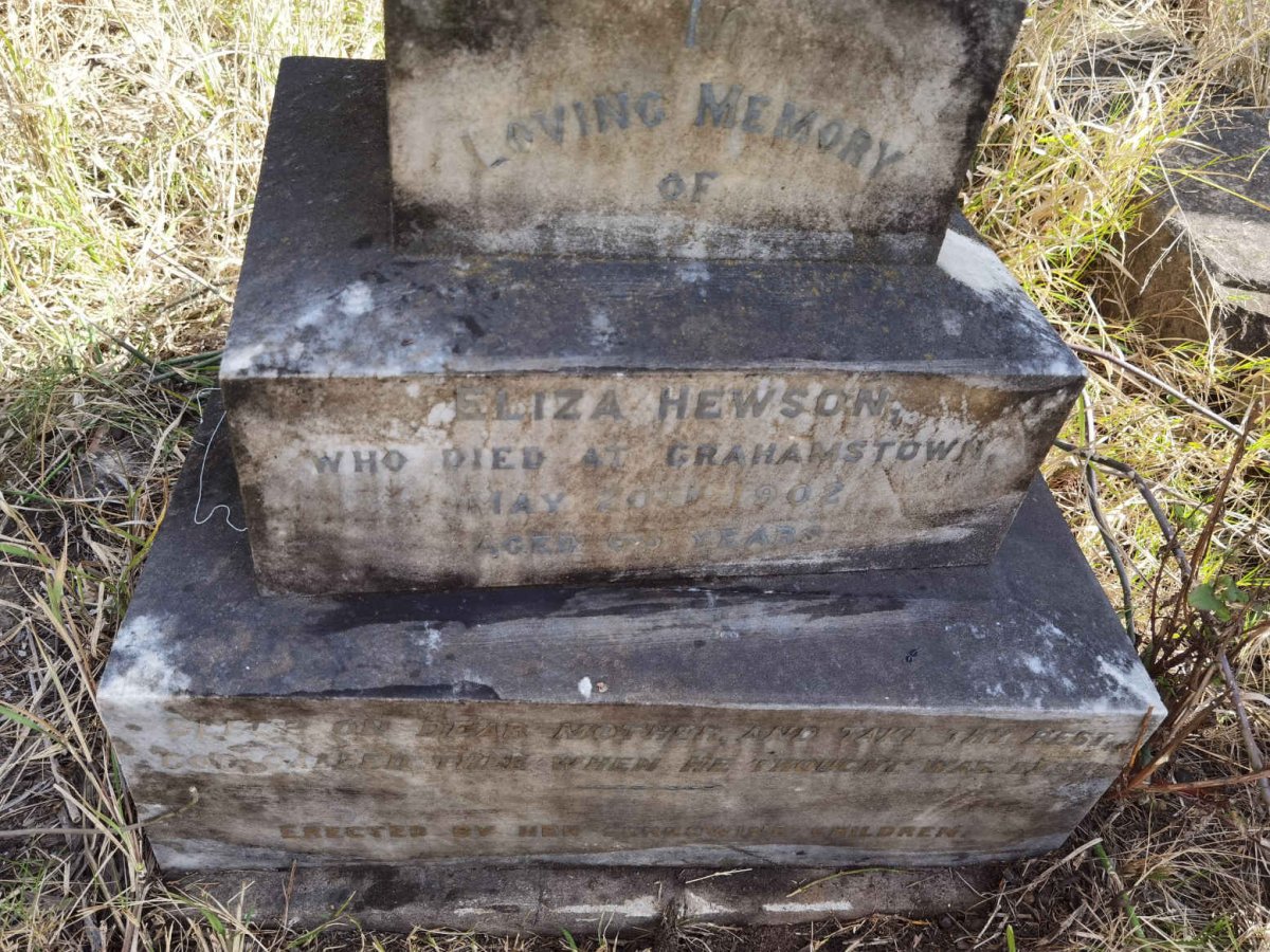 HEWSON Eliza -1902