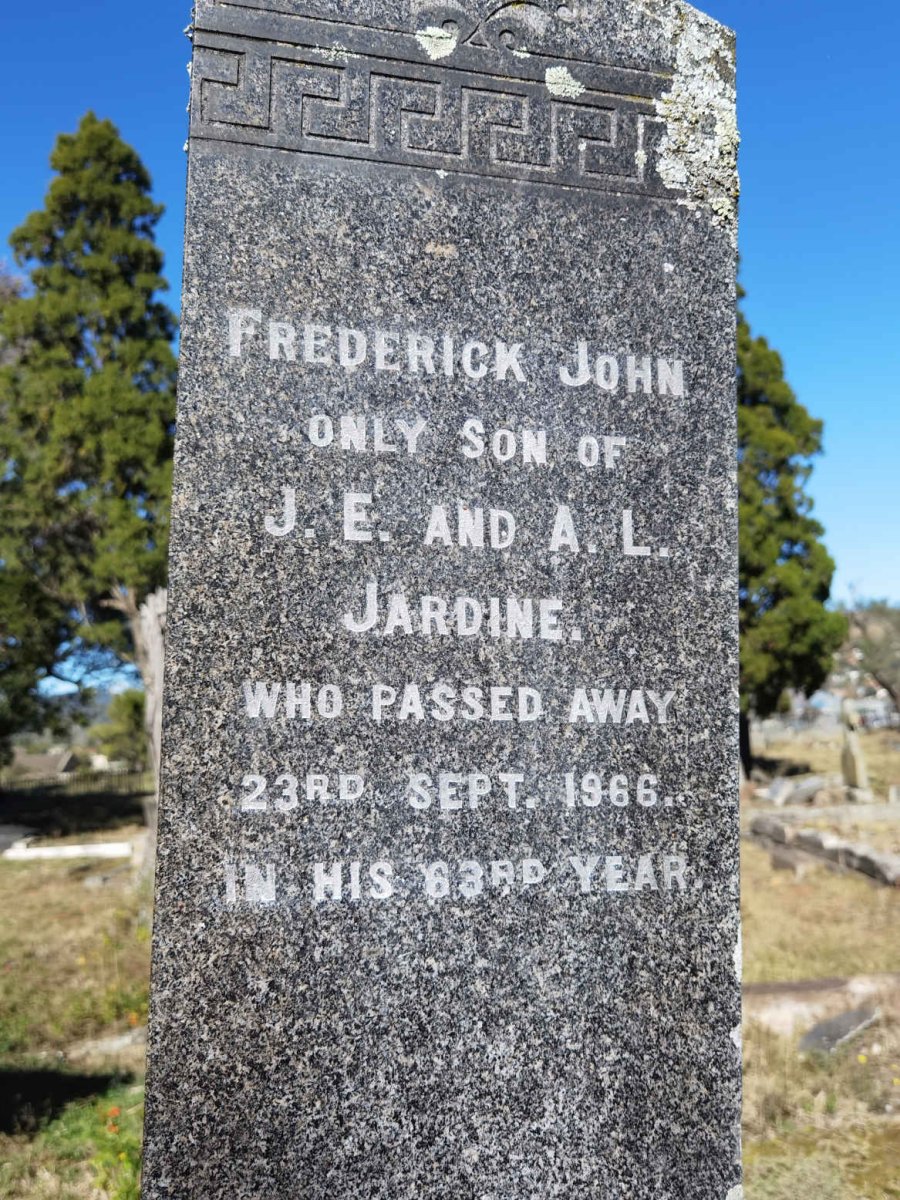 JARDINE Frederick John -1966