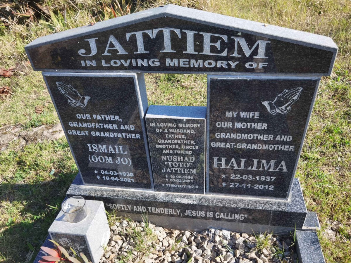 JATTIEM Ismail 1935-2021 &amp; Halima 1937-2012