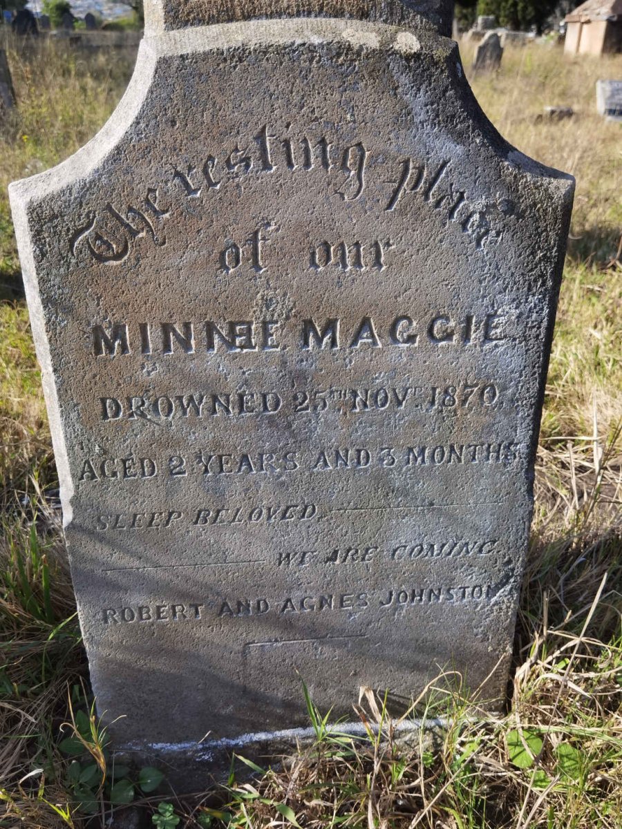 JOHNSTON Minnie Maggie -1870