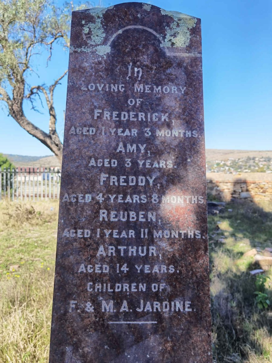 JARDINE Frederick :: JARDINE Amy :: JARDINE Freddy :: JARDINE Reuben :: JARDINE Arthur
