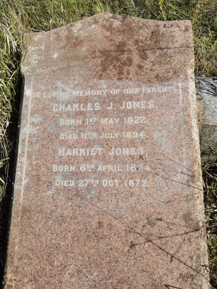 JONES Charles J. 1822-1894 &amp; Harriet 1824-1877