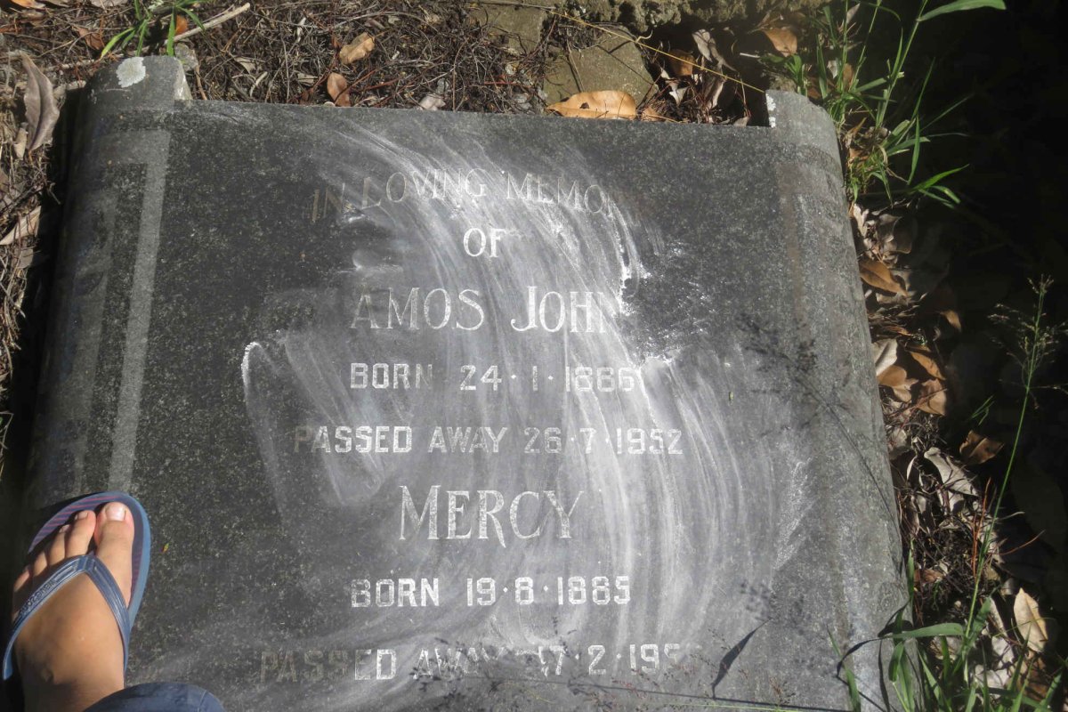 JOHN Amos 1886-1952 &amp; Mercy 1885-1955