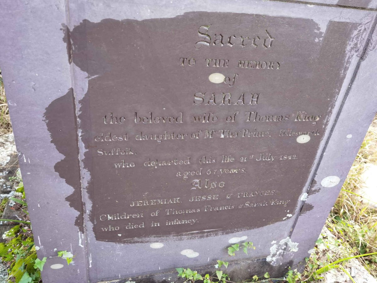 KING Sarah -1842 :: KING Jeremiah :: KING Jesse :: KING Frances