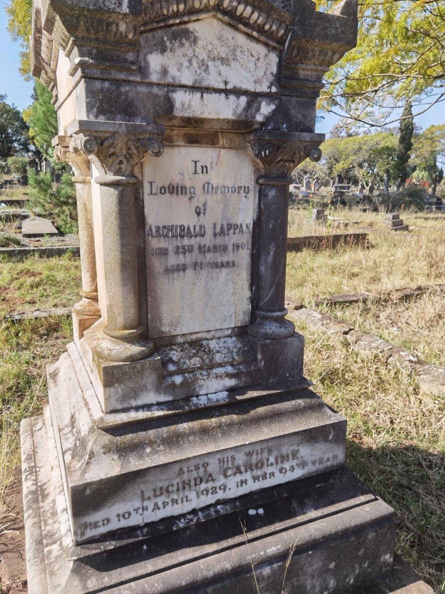 LAPPAN Archibald -1901 & Lucinda Caroline -1929