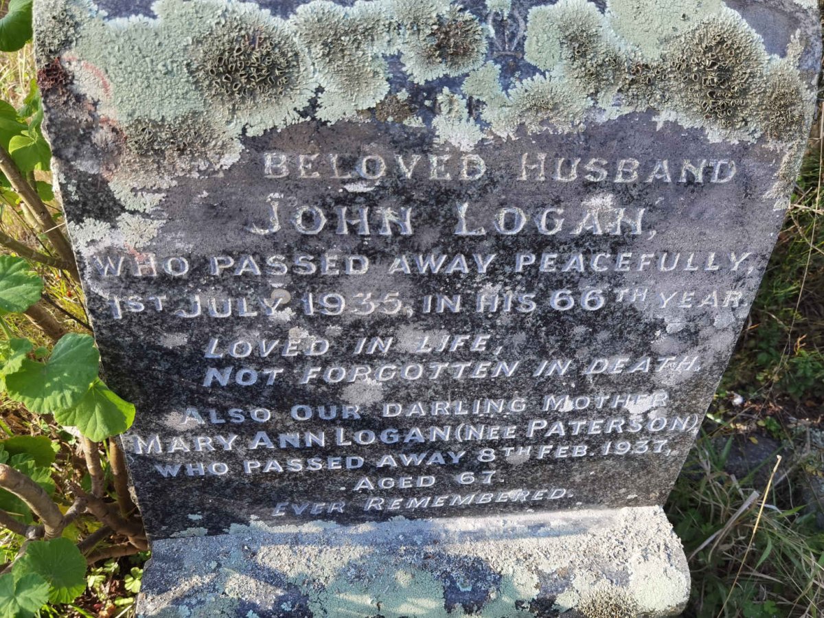 LOGAN John -1935 &amp; Mary Ann PATERSON -1937