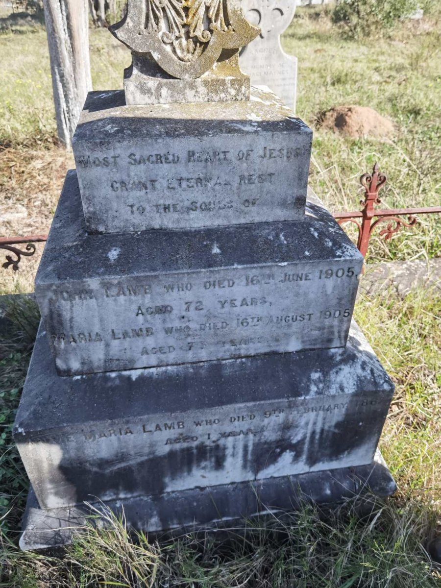 LAMB John -1905 & Maria -1905 :: LAMB Anne Maria -1867