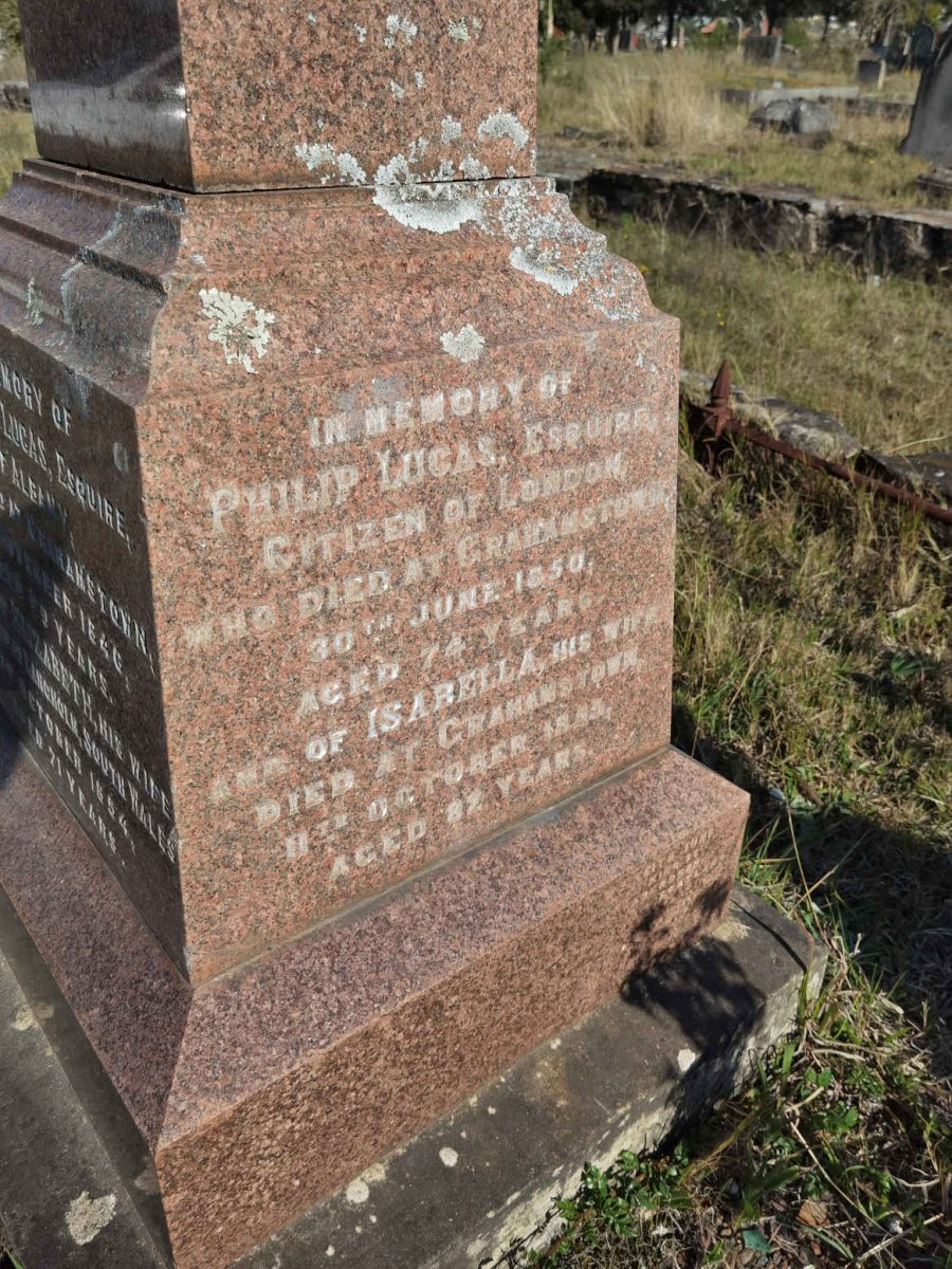 LUCAS Philip -1850 &amp; Isabella -1855