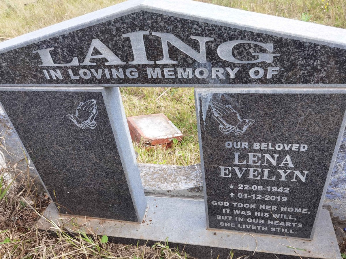 LAING Lena Evelyn 1942-2019