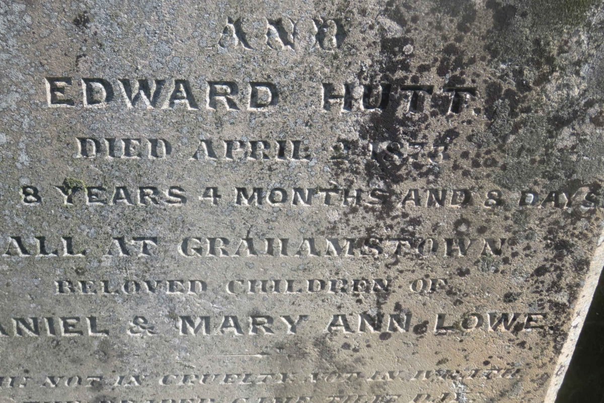 LOWE Edward Hutt -1873