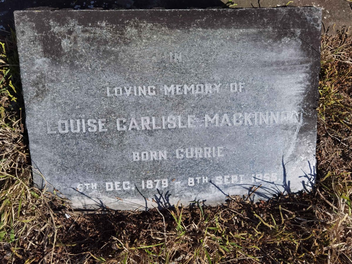 MACKINNON Louise Carlisle nee CURRIE 1879-1956