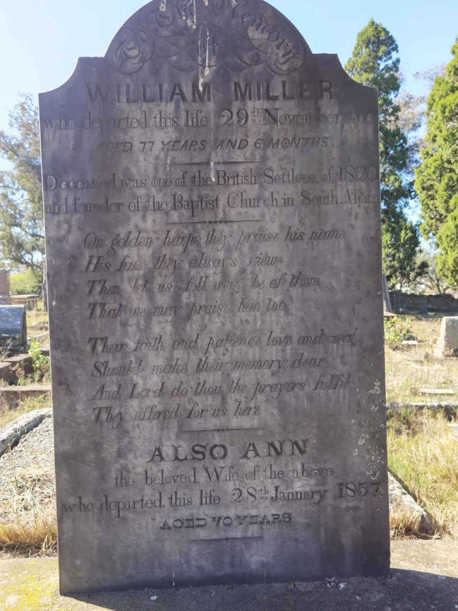 MILLER William -1856 & Ann -1857
