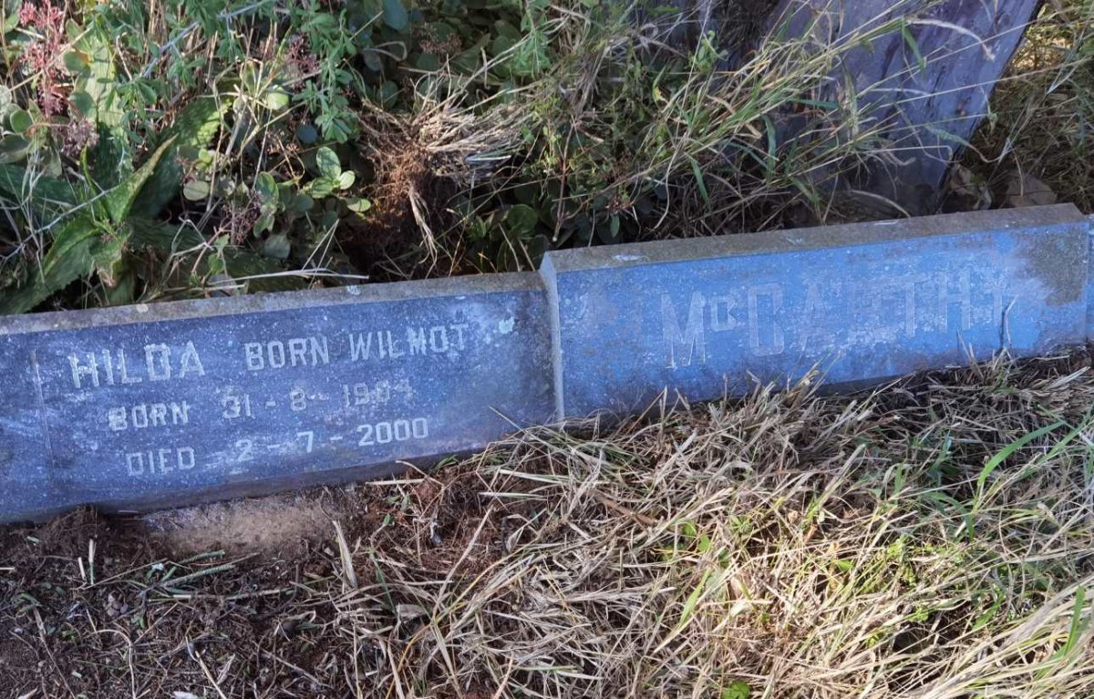 McCARTHY Hilda nee WILMOT 1904-2000