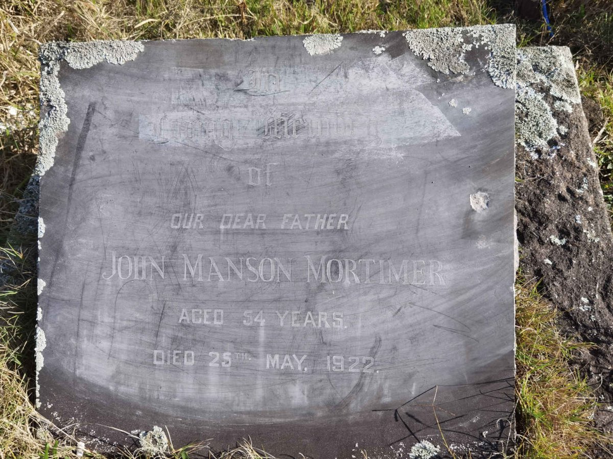 MORTIMER John Manson -1922