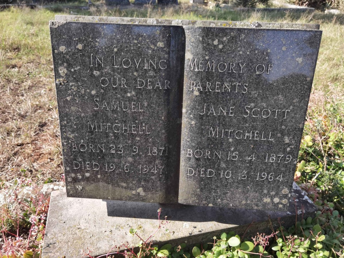 MITCHELL Samuel 1871-1947 &amp; Jane Scott 1879-1964