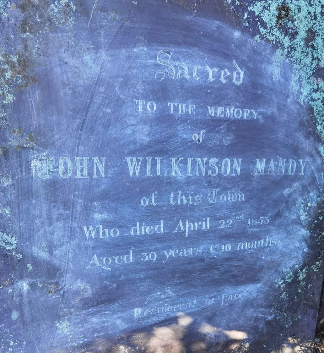 MANDY John Wilkinson -1853
