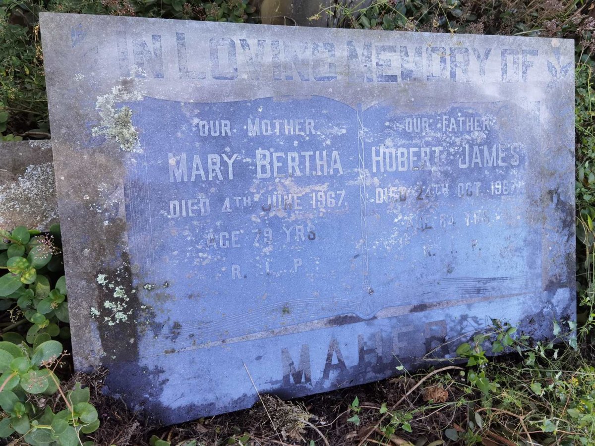 MAHER Hubert James -1967 &amp; Mary Bertha -1967
