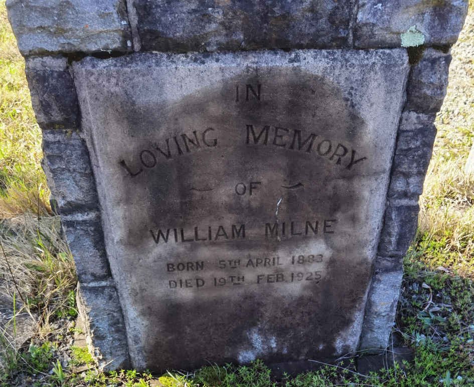 MILNE William 1883-1925