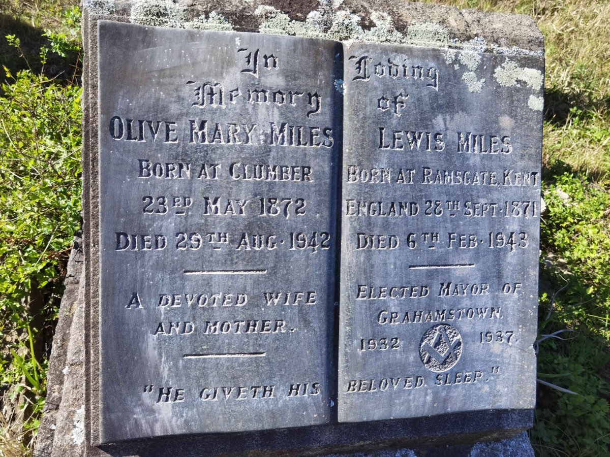 MILES Lewis 1871-1943 &amp; Olive Mary 1872-1942