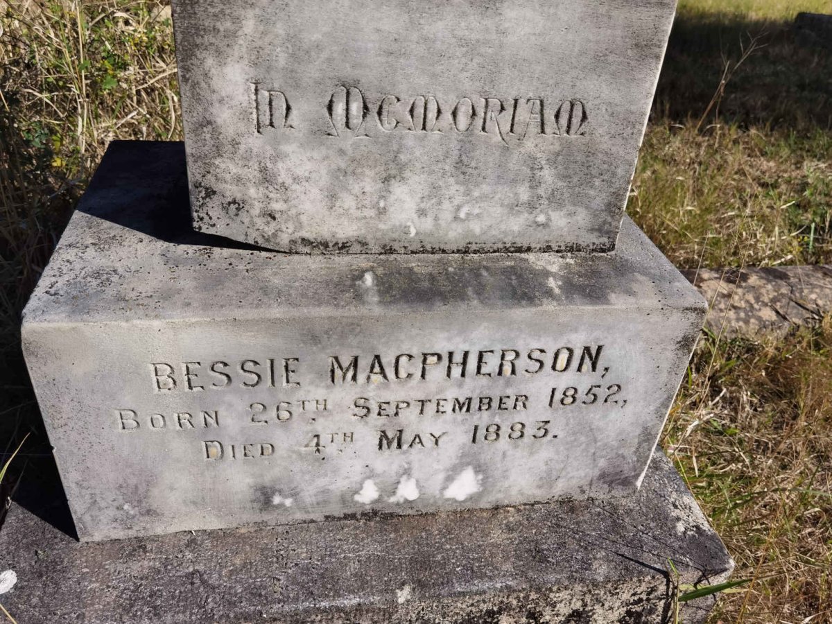 MACPHERSON Bessie 1852-1883