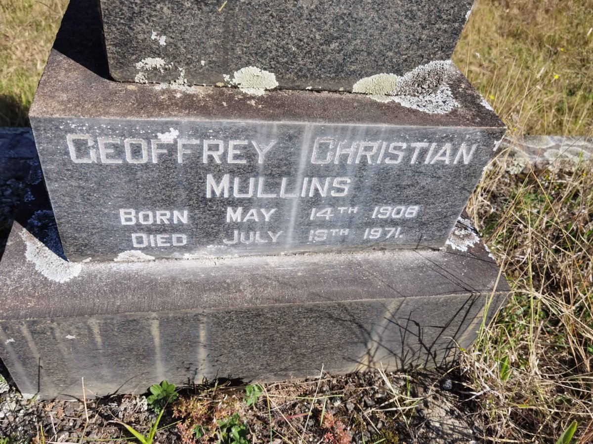 MULLINS Geoffrey Christian 1908-1971
