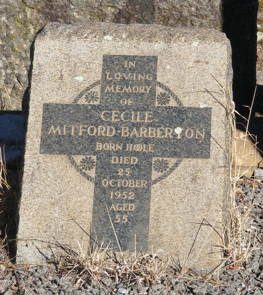 MITFORD-BARBERTON Cecile nee HOOLE - 1952