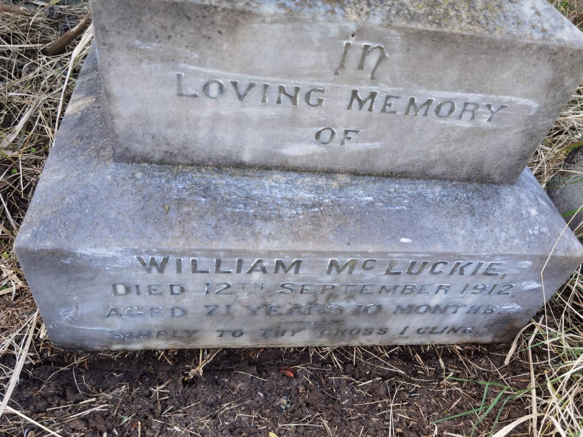 MCLUCKIE William -1912