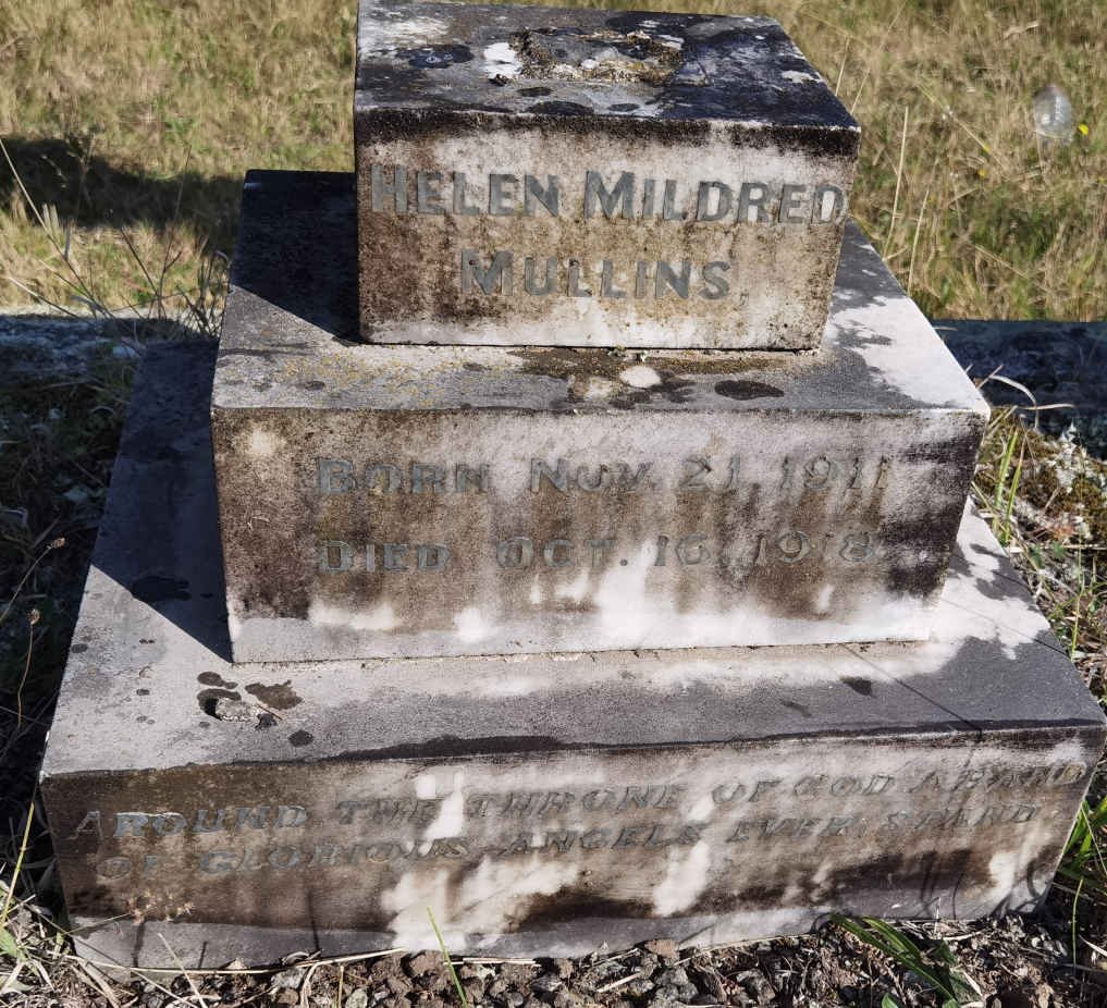 MULLINS Helen Mildred 1911-1918