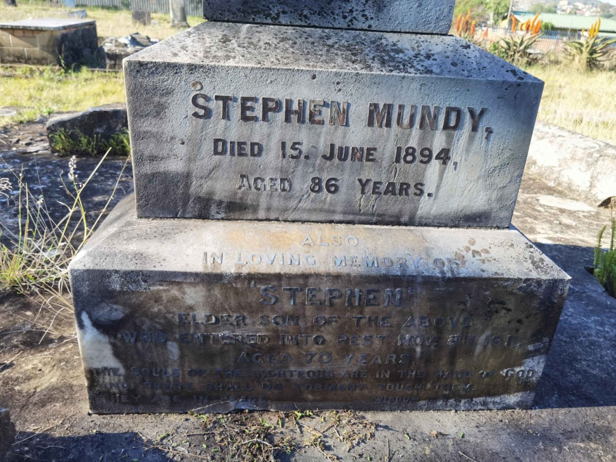 MUNDY Stephen -1894 :: MUNDY Stephen -1911
