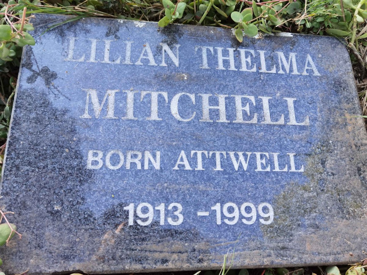 MITCHELL Lilian Thelma nee ATTWELL 1913-1999