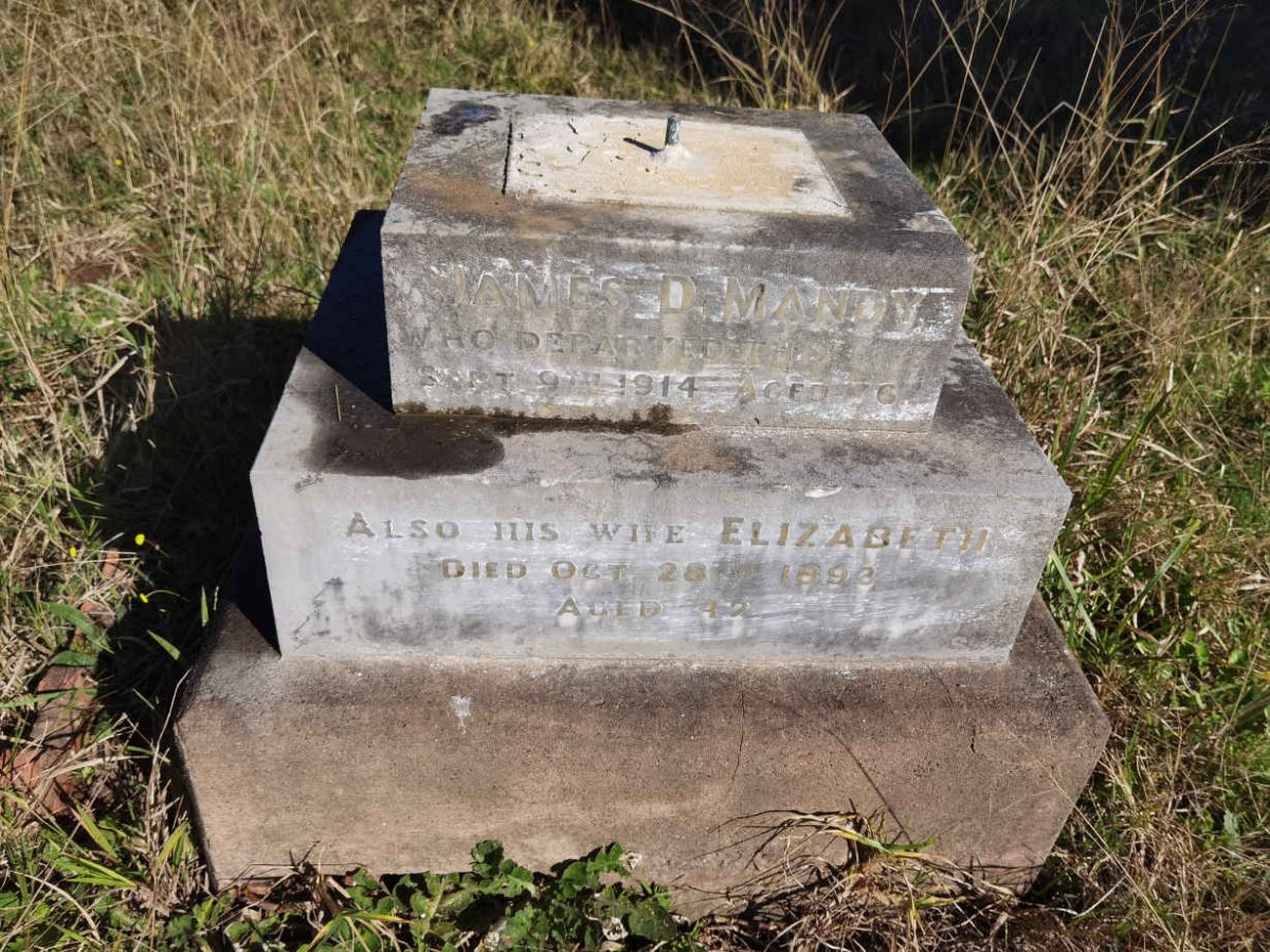 MANDY James D. -1914 & Elizabeth -1893
