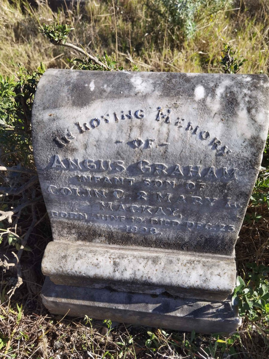 MACKAY Angus Graham 1898-1898