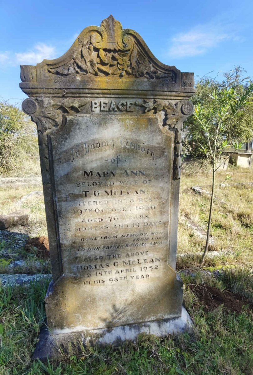 MCLEAN Thomas G. -1952 &amp; Mary Ann -1930