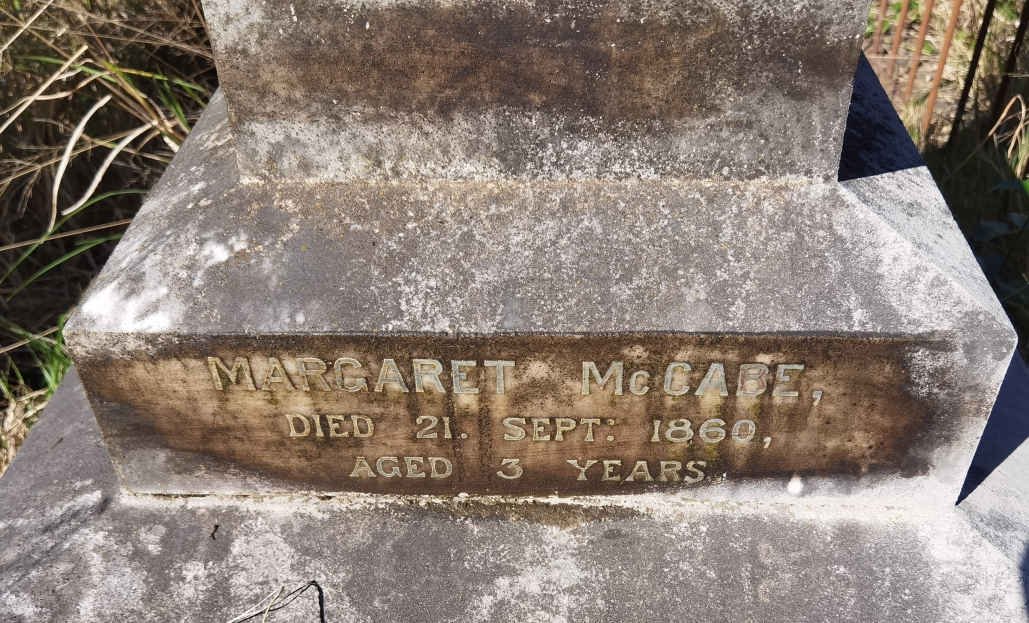 McCABE Margaret -1860