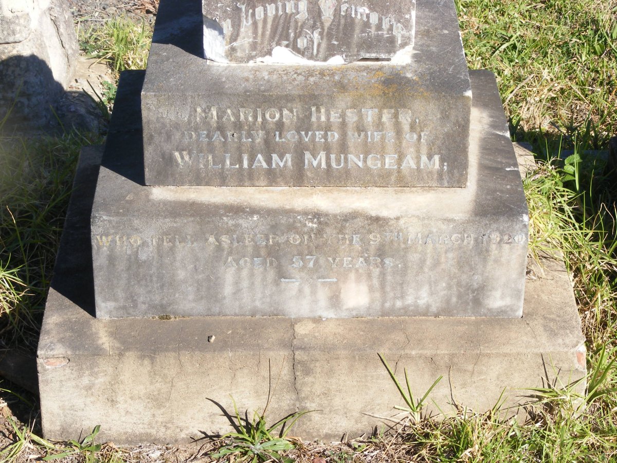 MUNGEAM Marion Hester -1920