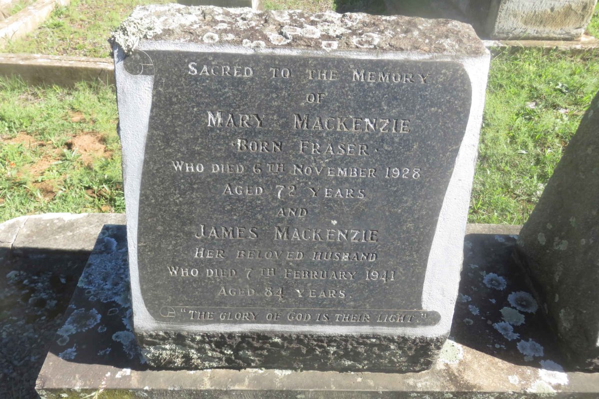 MACKENZIE James -1941 &amp; Mary FRASER -1928
