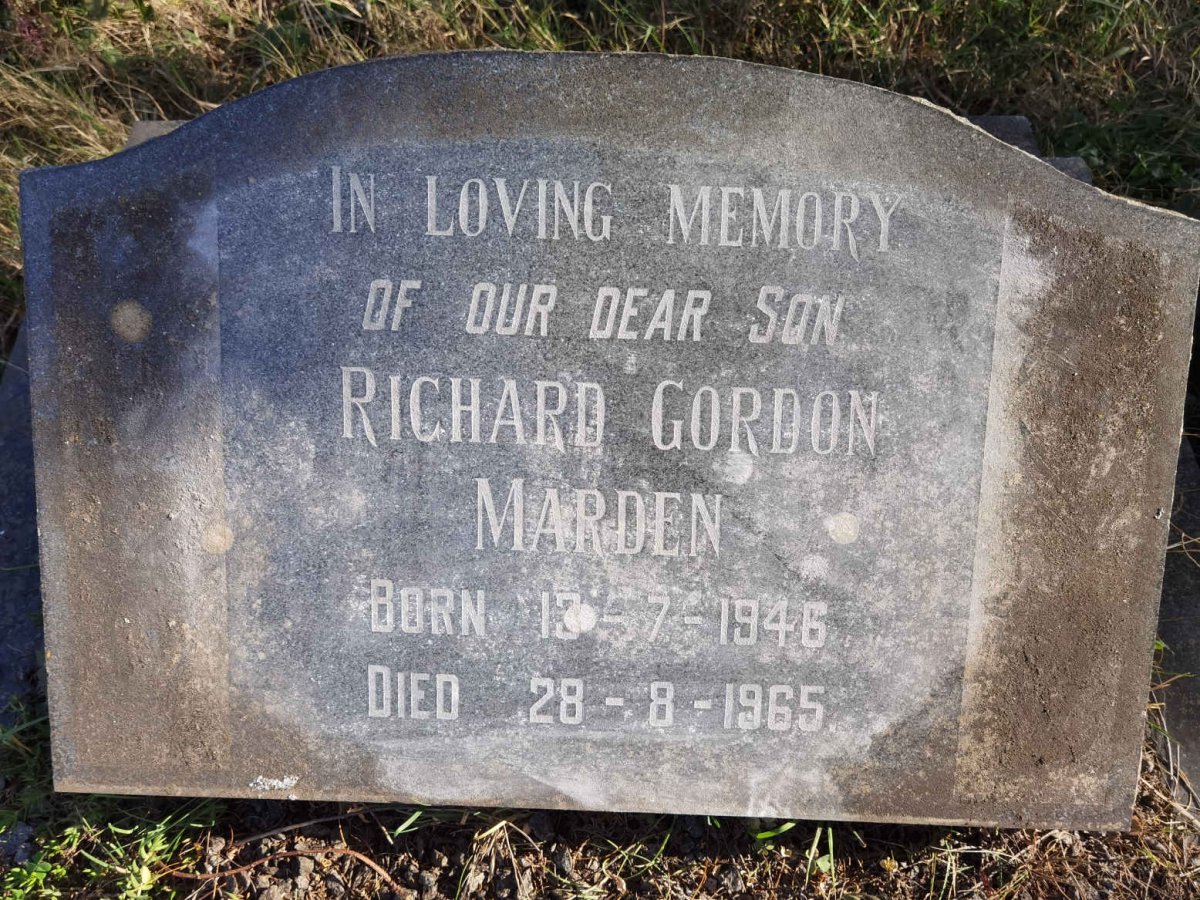MARDEN Richard Gordon 1946-1965