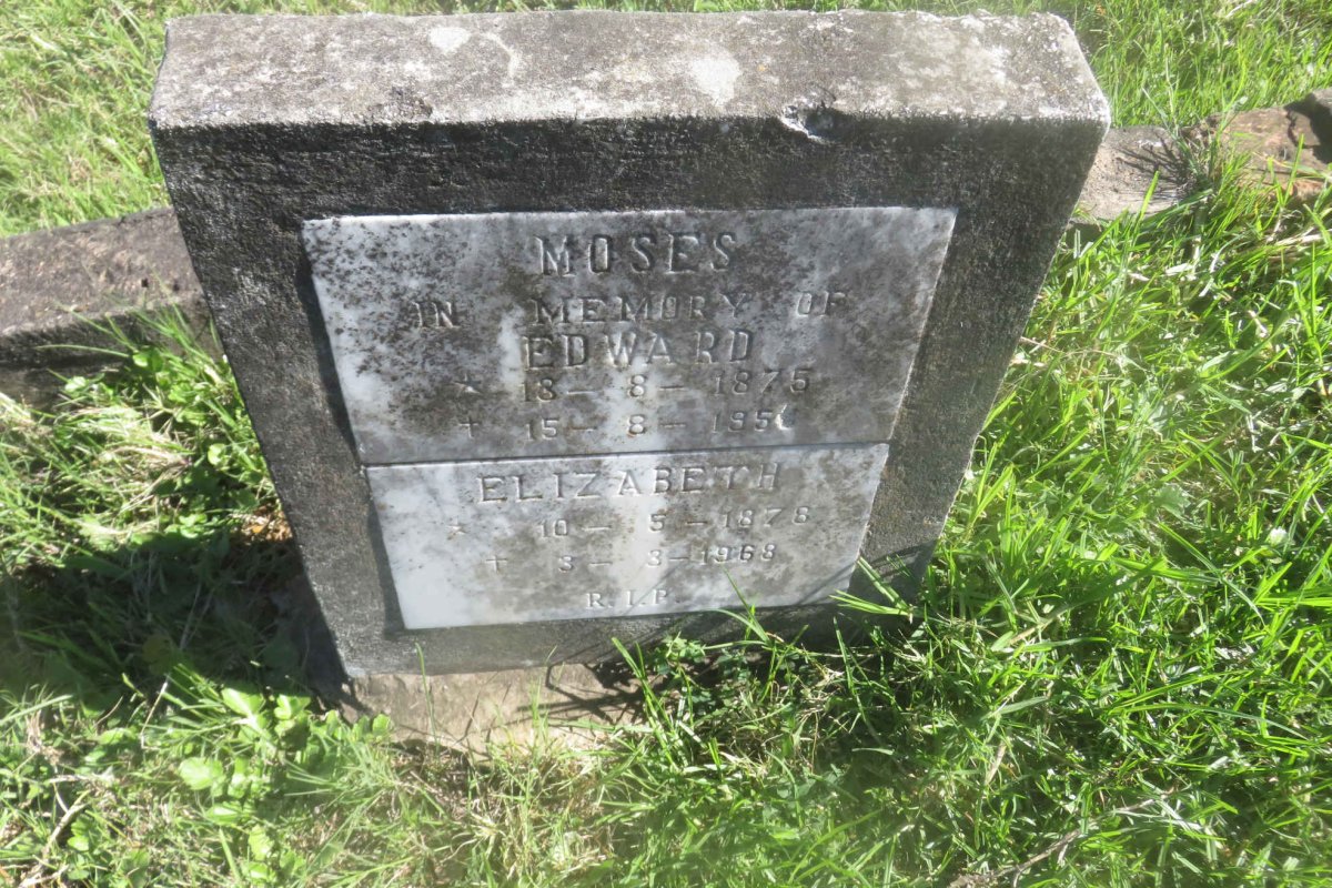 MOSES Edward 1875-195? &amp; Elizabeth 1878-1968