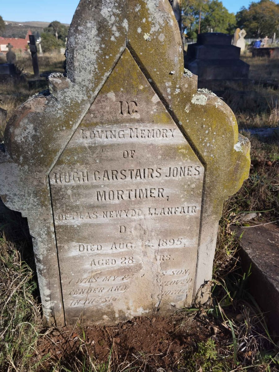 MORTIMER Hugh Carstairs Jones -1895