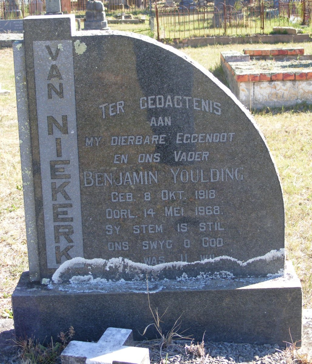 NIEKERK Benjamin Youlding, van 1918-1968