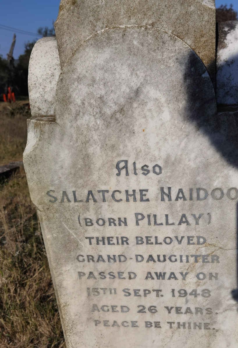 NAIDOO Salatche nee PILLAY -1948