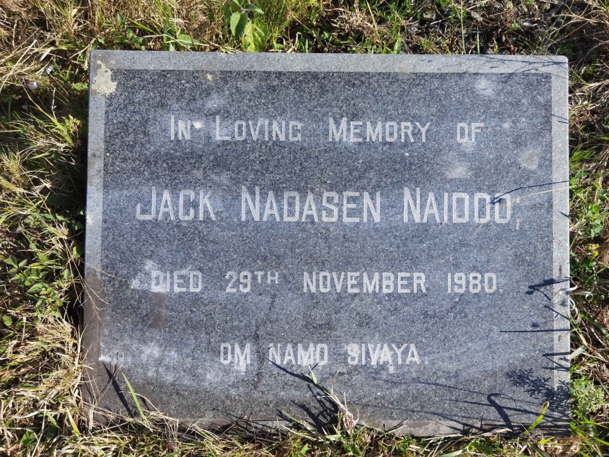 NAIDOO Jack Nadasen -1980